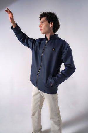 Leather Jacket - Dame Blue