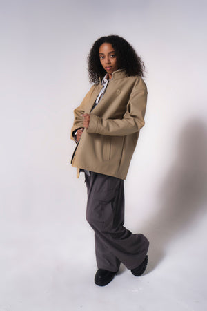 Leather Jacket - Parchment