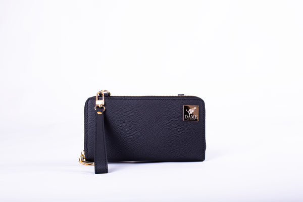 Charlotte Cell Phone Wallet - Obsidian