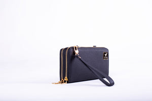 Charlotte Cell Phone Wallet - Obsidian